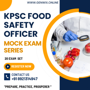 Kerala PSC Food Safety officer Mock Exam Series