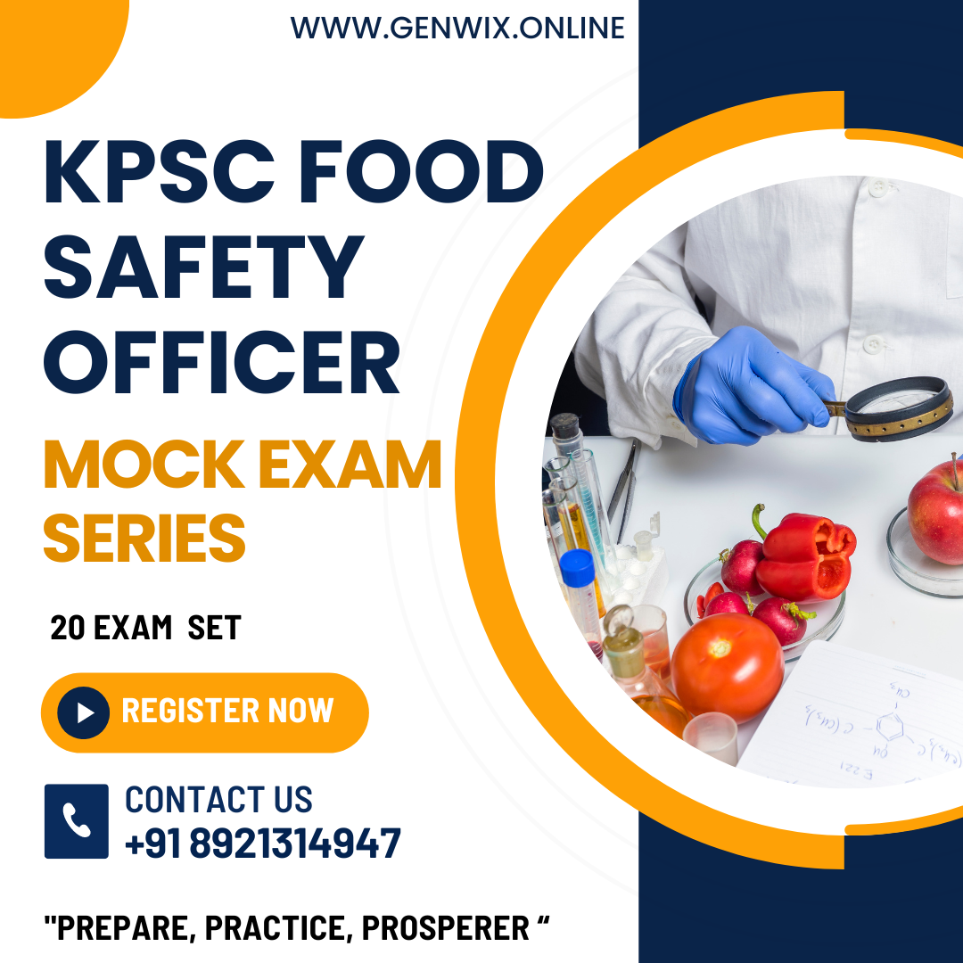 Kerala PSC Food Safety Officer Mock Exam Series